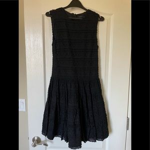 Zara black smart classy lacy dress